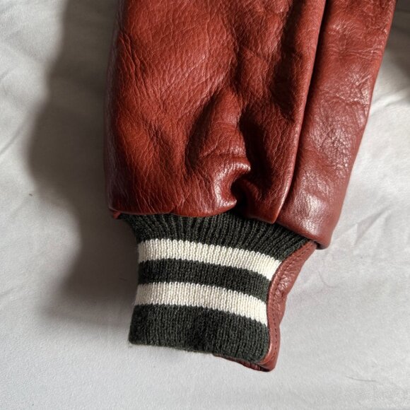 Frank & Oak x Golden Bear Varsity Wool Leather Jacket Large (slim fit) $849 - Picture 7 of 13
